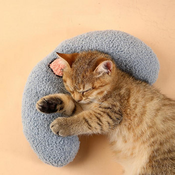 Half Donut Cat Pillows Μαλακό μαξιλάρι κρεβατιού με μαξιλάρι για γάτας Μαλακό μαξιλάρι για κατοικίδια για γάτα Super ανθεκτικό ύφασμα για προμήθειες για κατοικίδια
