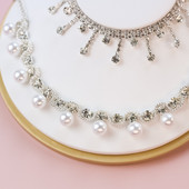 2022 Guler pentru pisici din perle Colier ajustabil pentru pisici, caine, cu strass Fotografie Accesorii pentru animale de companie pentru guler pentru pisoi mici, mijlocii