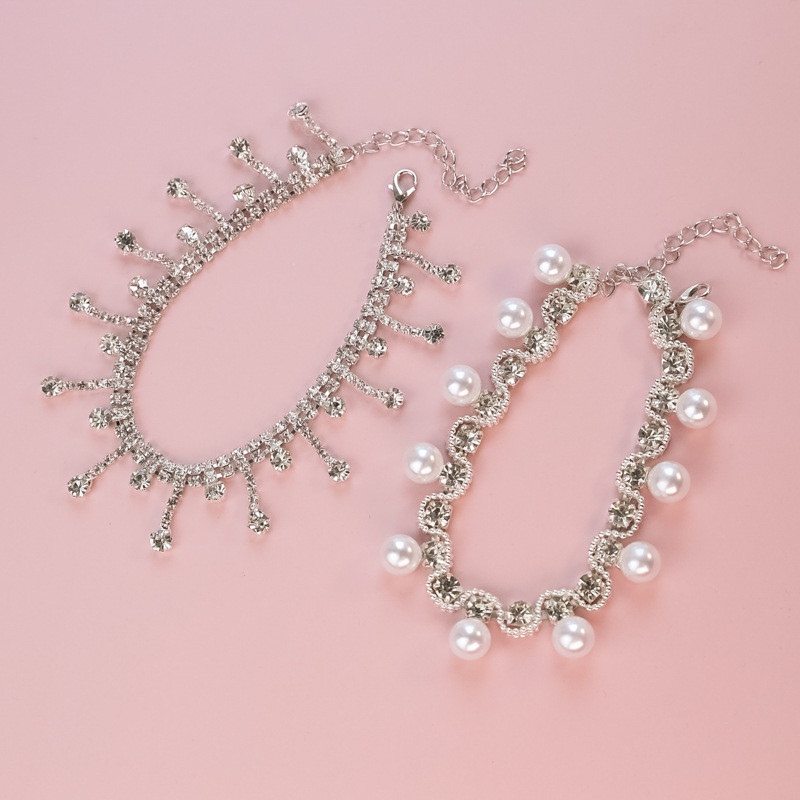 2022 Guler pentru pisici din perle Colier ajustabil pentru pisici, caine, cu strass Fotografie Accesorii pentru animale de companie pentru guler pentru pisoi mici, mijlocii