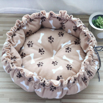 Προμήθειες ζεστού χαλιού με ρυθμιζόμενο κρεβάτι για σκύλους κατοικίδιων για μικρά μεσαία σκυλιά Μαξιλάρι στρογγυλό κρεβάτι για χειμωνιάτικα κουτάβια γάτες Μικρά γατάκια σκυλιών