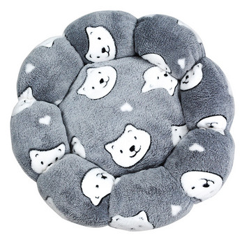 Νέος τύπος Φωλιά Γάτας Μαξιλάρι για κατοικίδια Στρογγυλό λουλούδι Γάτα Σκύλος Universal Nest Pad Βαθύς ύπνος τον χειμώνα Παχύ βελούδινη υπέροχη φωλιά