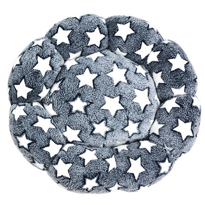 Nou tip de cuib pentru animale de companie Tampă rotundă de flori pentru pisică pentru câine Tampă de cuib universală Somn adânc în timpul iernii Cuib îngroșat de pluș