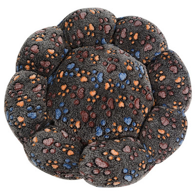 Nou tip de cuib pentru animale de companie Tampă rotundă de flori pentru pisică pentru câine Tampă de cuib universală Somn adânc în timpul iernii Cuib îngroșat de pluș