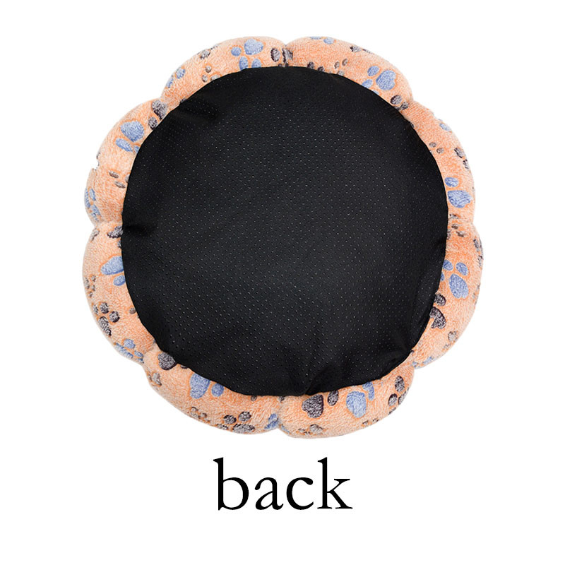 Nou tip de cuib pentru animale de companie Tampă rotundă de flori pentru pisică pentru câine Tampă de cuib universală Somn adânc în timpul iernii Cuib îngroșat de pluș