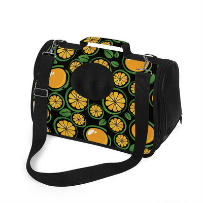 Чанта за носене на рамо за котка Лятна чанта за носене на пресни плодове и портокал за котка Пътуване на открито Преносима транспортна чанта за котки Персонализирана