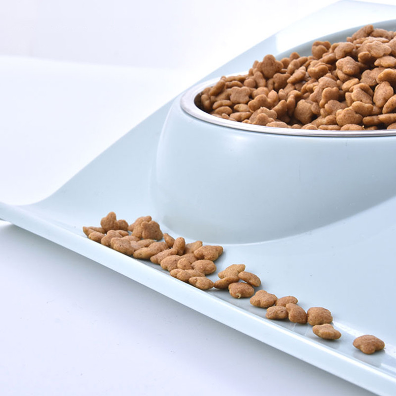 Boluri duble pentru animale de companie Hrănitor de apă pentru hrană Bol de mâncare pentru pisici din oțel inoxidabil pentru câini, căței, pisici, accesorii pentru animale de companie Vase de hrănire S/M