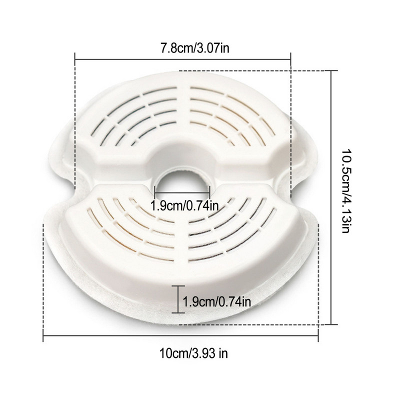 8 buc Filtre de înlocuire pentru fântână pentru pisici Filtre de înlocuire cu cărbune activat pentru fântâni cu apă pentru animale de companie Filtre pentru fântână pentru pisici activate