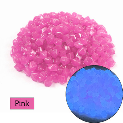 50/100/200 buc Pietre luminoase Ornament pentru acvariu pentru acvariu care strălucește în întuneric Pietricele în aer liber curte peluză alee decorațiuni pentru alee