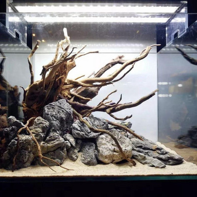 1 db Természetes fatörzs akvárium dekoráció fa műalkotás Dekor tereprendezés díszek dekor akvárium dísz kellékek