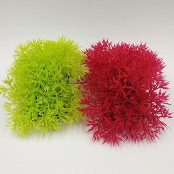 Нов пластмасов декор за аквариумни растения, потопяем аквариум, декоративна декорация от изкуствена трева