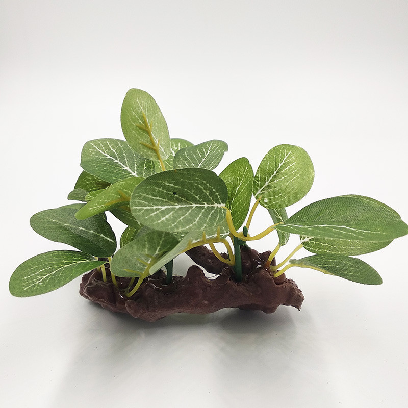 Decor nou din plastic pentru plante de acvariu pentru rezervor de pește, iarbă artificială submersibilă