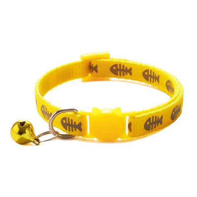 Регулируема нашийник за кучета, модна светлоотразителна камбана, нашийници за домашни любимци, сладък печат, котешки домашни любимци, презрамка за врата, регулиране на размера за малки кучета, колан