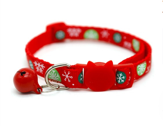 Регулируема нашийник за кучета, модна светлоотразителна камбана, нашийници за домашни любимци, сладък печат, котешки домашни любимци, презрамка за врата, регулиране на размера за малки кучета, колан