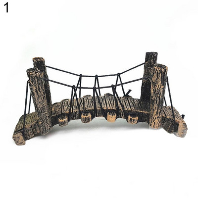 Ornament de pod de apă pentru acvariu fals pentru rezervor de pește, decor din rășină sintetică, ornament non-toxic, accesorii pentru acvariu