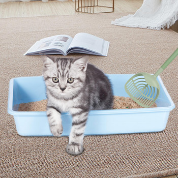 Πλαστική σέσουλα απορριμμάτων γάτας Σκούπερ καθαρισμού με άμμο γάτας Ανθεκτικά προμήθειες καθαρισμού κατοικίδιων Εργαλείο φροντίδας κατοικίδιων που καθαρίζεται εύκολα