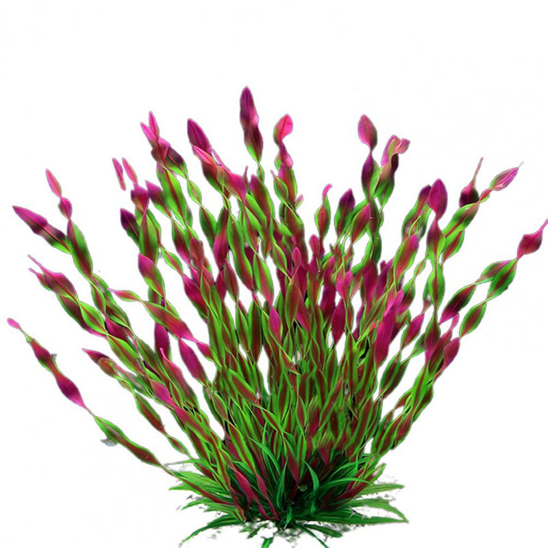 Dropshipping!! Acvariu Plantă Aspect realist Ascunzătoare Decor Plastic Artificial Alge marine Decorarea rezervorului de pește pentru casă