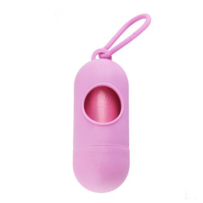 Pick Up Cutie de gunoi de toaletă Cutie cu capsule Materiale simple pentru curățarea animalelor de companie Pungă de gunoi pentru câini Cutie portabilă de depozitare în formă de glonț pentru pisici