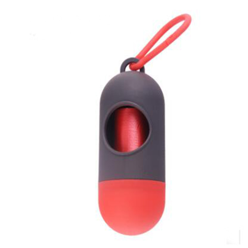 Pick Up Cutie de gunoi de toaletă Cutie cu capsule Materiale simple pentru curățarea animalelor de companie Pungă de gunoi pentru câini Cutie portabilă de depozitare în formă de glonț pentru pisici