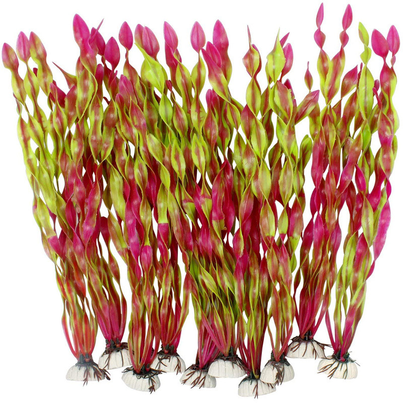 10PCS Pește Acvariu Plante Alge marine Plante de apă pentru acvariu 12-35cm Plastic Fish Tank Plant Decoration Aquarium