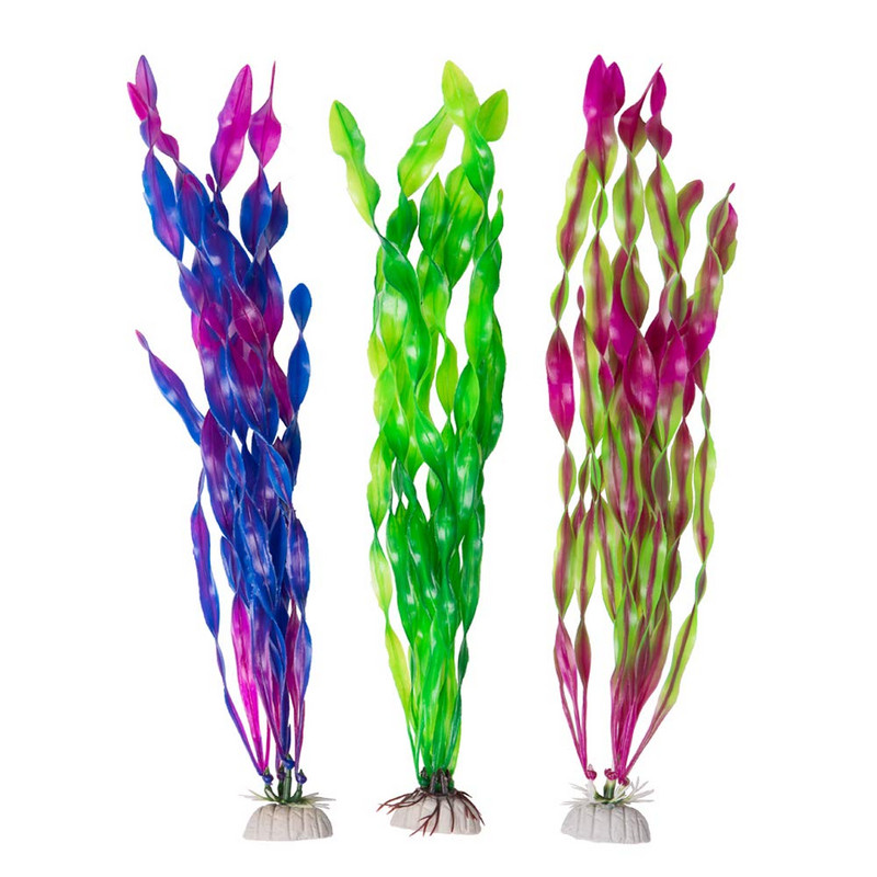 10PCS Pește Acvariu Plante Alge marine Plante de apă pentru acvariu 12-35cm Plastic Fish Tank Plant Decoration Aquarium