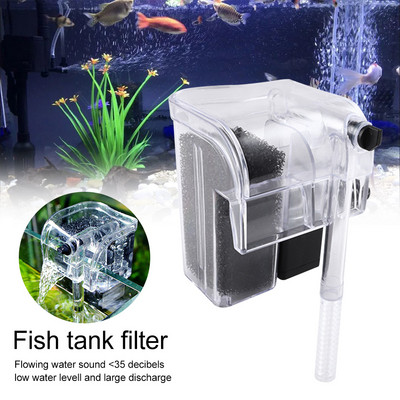 Εξωτερικό φίλτρο Fish Tank Aquarium Waterfall Αντλία φίλτρου κρεμαστή δεξαμενή ψαριών Επιτοίχια αξεσουάρ Water Aquarium 2022 Νέο
