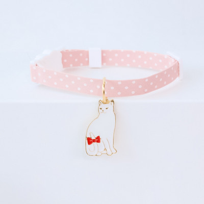 Nova ružičasta Swing Moon ogrlica za mačke, podesiva ogrlica za kućne ljubimce u obliku mačke, slatka modna ogrlica za mače sa zvončićima, dodaci za štene