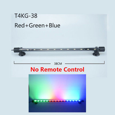 RGB Φως ενυδρείου 18-59cm Λάμπα καταδύσεων τηλεχειριστηρίου Πολύχρωμη λάμπα 90-260v Λαμπτήρας για φυτά Δεξαμενή ψαριών Απαραίτητη αμφίβια χρήση
