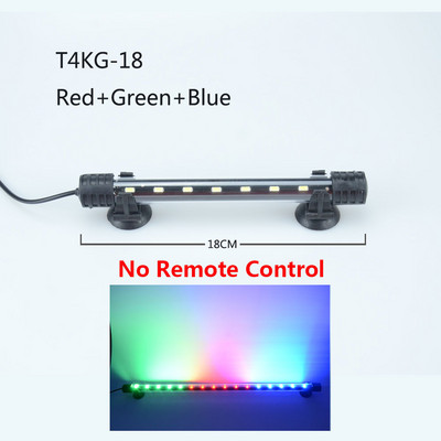 RGB Φως ενυδρείου 18-59cm Λάμπα καταδύσεων τηλεχειριστηρίου Πολύχρωμη λάμπα 90-260v Λαμπτήρας για φυτά Δεξαμενή ψαριών Απαραίτητη αμφίβια χρήση