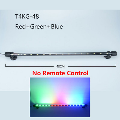 RGB Φως ενυδρείου 18-59cm Λάμπα καταδύσεων τηλεχειριστηρίου Πολύχρωμη λάμπα 90-260v Λαμπτήρας για φυτά Δεξαμενή ψαριών Απαραίτητη αμφίβια χρήση