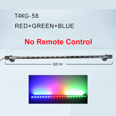 RGB Φως ενυδρείου 18-59cm Λάμπα καταδύσεων τηλεχειριστηρίου Πολύχρωμη λάμπα 90-260v Λαμπτήρας για φυτά Δεξαμενή ψαριών Απαραίτητη αμφίβια χρήση