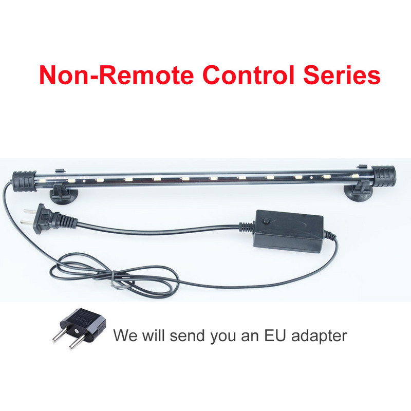 RGB Φως ενυδρείου 18-59cm Λάμπα καταδύσεων τηλεχειριστηρίου Πολύχρωμη λάμπα 90-260v Λαμπτήρας για φυτά Δεξαμενή ψαριών Απαραίτητη αμφίβια χρήση