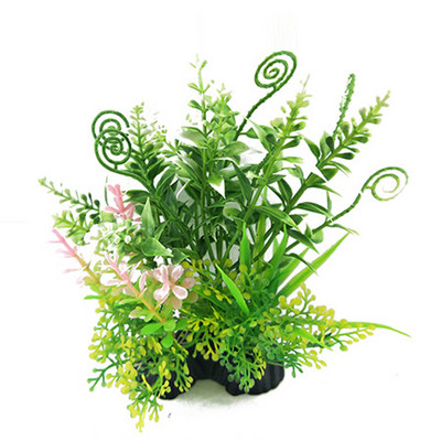 Προσομοίωση Water Grass Τεχνητό Λουλούδι Lotus Ενυδρείο Τοπίο Διακόσμηση Υποβρύχιο γρασίδι Στολίδι Φυτό Διακόσμηση δεξαμενής ψαριών