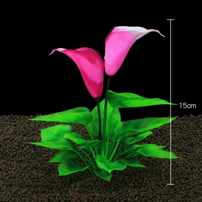 Προσομοίωση Water Grass Τεχνητό Λουλούδι Lotus Ενυδρείο Τοπίο Διακόσμηση Υποβρύχιο γρασίδι Στολίδι Φυτό Διακόσμηση δεξαμενής ψαριών