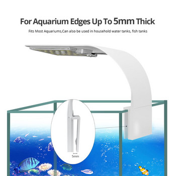 LED лампа за аквариумни аквариуми, щипка, 5W/10W/15W LED лампи за отглеждане на растения Водни сладководни аквариумни лампи Водоустойчив 220V ЕС щепсел
