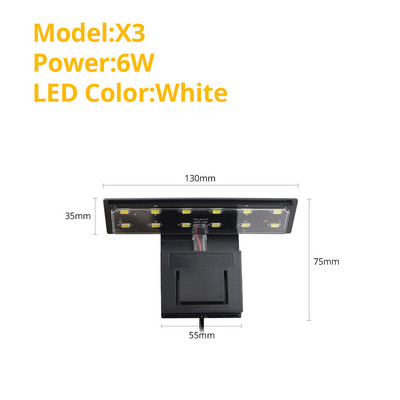 LED akvariumo žuvų tanko lemputė, prisegama 5W/10W/15W LED augalų auginimo lemputės vandens gėlo vandens akvariumo lempos, atsparios vandeniui 220 V ES kištukas