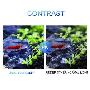 Супер тънка LED лампа за аквариум Осветление на растения Светлина за отглеждане 5W/10W/15W Осветление за водни растения Водоустойчива лампа с щипка за аквариум