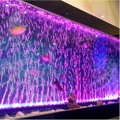 Светодиодна лампа с въздушни мехурчета Аквариумна лампа Подводна потопяема светлина за аквариум Промяна на цвета Производство на кислород за аквариум