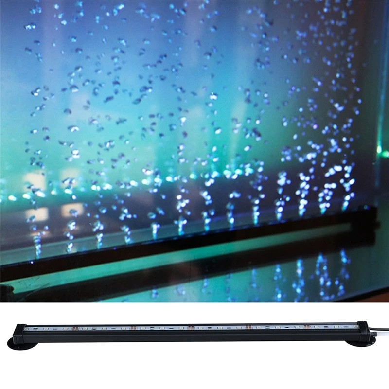 LED oro burbuliukų lemputė akvariumo lempa povandeninis povandeninis akvariumo šviestuvas, keičiantis spalvą, gaminantis deguonį žuvų bakui