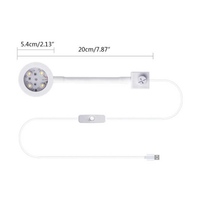 Mažas akvariumo žuvies dubuo Šviesos LED koralinis USB įkrovimo laikiklis augalams Vandens gėlo vandens akvariumo vandens žolės žuvų bako lempos