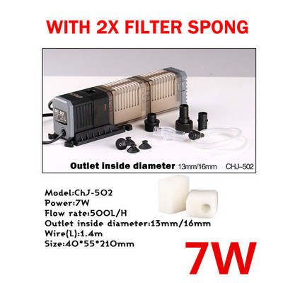 3 u 1 Pumpa za filtriranje akvarija Super Fish Tank Potopljena unutarnja pumpa za kisik CHJ502/CHJ602/CHJ902/CHJ1502 Vodena pumpa 220V