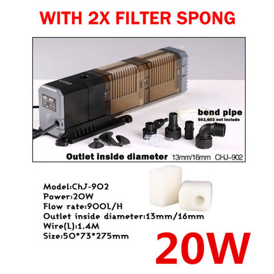 3 u 1 Pumpa za filtriranje akvarija Super Fish Tank Potopljena unutarnja pumpa za kisik CHJ502/CHJ602/CHJ902/CHJ1502 Vodena pumpa 220V