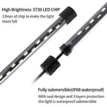 18-54 CM Ενυδρείο Light Fish Tank Submersible Light Lamp Αδιάβροχο Υποβρύχια Φώτα LED Φωτισμός Ενυδρείου