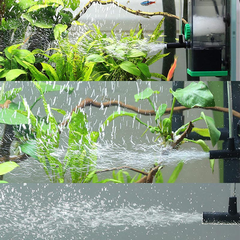 Acvariu Skimmer Fliter Filtru de îndepărtare a peliculei de ulei Pompă de oxigen 300L/H Apă de suprafață Purificată Debit reglabil Aerarea rezervorului de pește Animal de companie