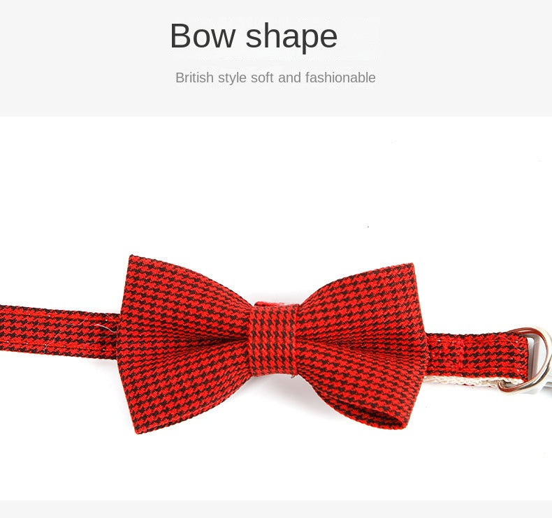 Drăguț guler de pisică Guler de pisică Gât de pisică mânecă pentru câine mic, stil britanic, cu nod cu arc, guler pentru pisică, pisicuță, accesoriu pentru câine mic