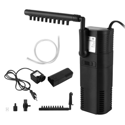 Αξεσουάρ εργαλείων αντλίας Νέου στυλ 2W/6W Υποβρύχιο νερό Ενσωματωμένο φίλτρο Αντλία Ενυδρείο Fish Tank Pond Waterfall Αύξηση οξυγόνου