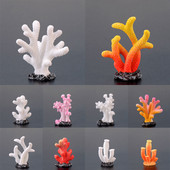 Decor de acvariu de corali artificiali DIY drăguț Mini colorat rășină decor pentru rezervor de pește Ornamente mici Cadouri pentru copii, prieteni