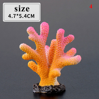 Decor de acvariu de corali artificiali DIY drăguț Mini colorat rășină decor pentru rezervor de pește Ornamente mici Cadouri pentru copii, prieteni