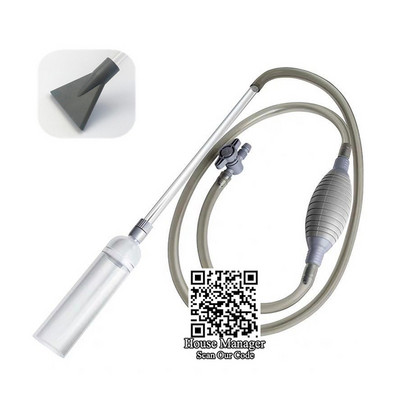 Instrument de curățare a acvariului de 250 cm, sifon, țeavă, schimbător de apă, curățare, control supapă, furtun de aspirație, pompă, sifon pentru curățarea rezervorului de pește