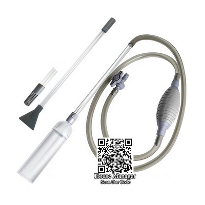 Instrument de curățare a acvariului de 250 cm, sifon, țeavă, schimbător de apă, curățare, control supapă, furtun de aspirație, pompă, sifon pentru curățarea rezervorului de pește