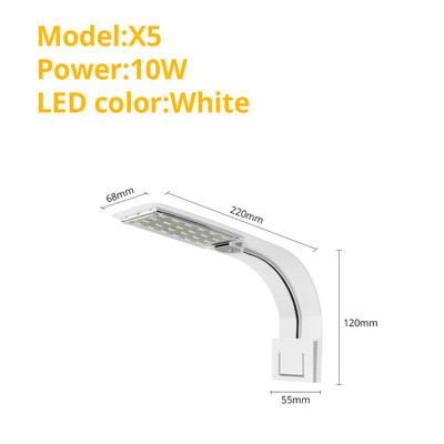 5W/10W/15W LED Fish Tank Waterscape Lights Lampa za akvarij na kopču Vodena biljka Vodena trava Vodena trava LED Svjetlo za uzgoj Vodootporno